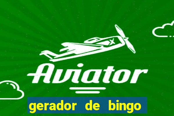 gerador de bingo de palavras